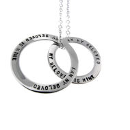 Picture of Sterling Silver Narrow Washer Charm Necklace